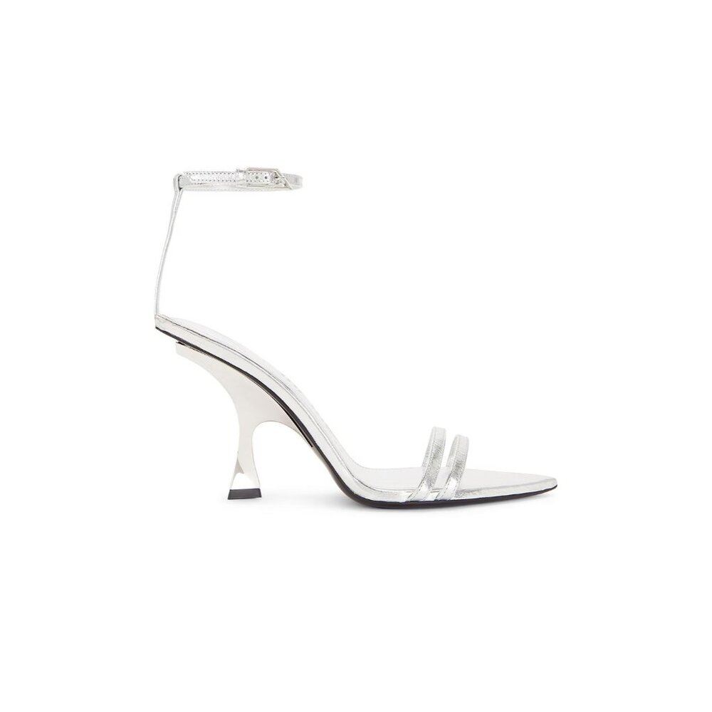 THE ATTICO Ester Sandals Heels Silver